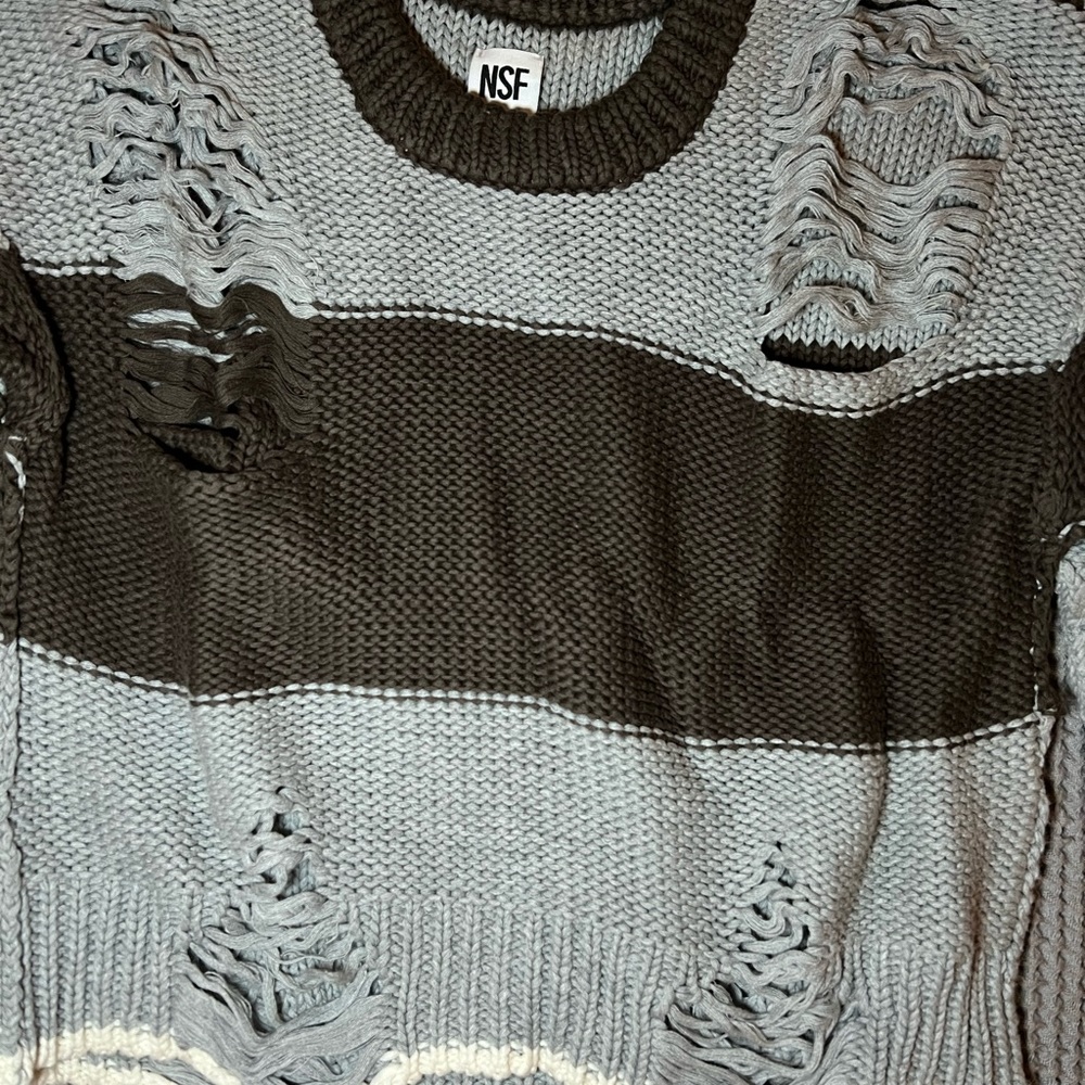 NSF Presley Destroyed Sweater - Picture 5 of 7